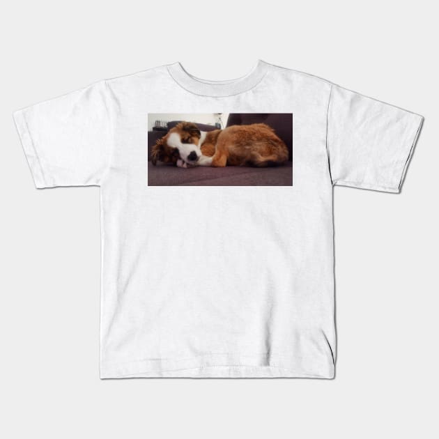 Charly Australian Shepherd Mix Kids T-Shirt by Noamdelf06